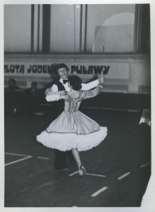Jacek Jelinek i Danuta Kula podczas Turnieju Tańca Towarzyskiego w Puławach