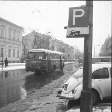 Zima na Krakowskim Przedmieściu w Lublinie