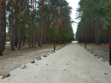 Aleja Pamięci na terenie Muzeum i Miejsca Pamięci w Sobiborze