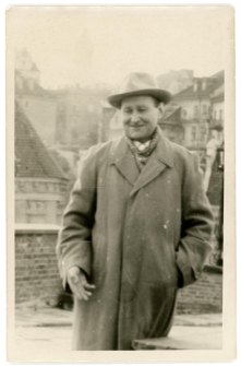 Walerian Berbeć na ulicy Zamkowej w Lublinie