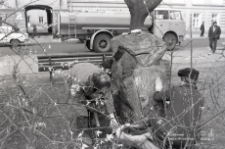 Wzniesienie pomnika Konstytucji 3 maja na placu Litewskim w Lublinie