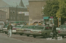 Postój taksówek przy placu Katedralnym w Lublinie