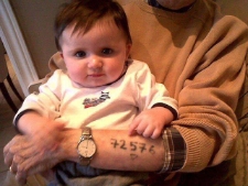 Icek Moszek Kichelmacher (Isaac Morris Kay) z prawnukiem