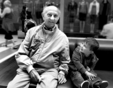 Icek Moszek Kichelmacher (Isaac Morris Kay) z prawnukiem