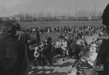 Targowisko na stadionie KKS Sygnał przy ulicy Zemborzyckiej w Lublinie