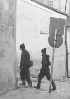 Kominiarze na ulicy Granicznej w Lublinie