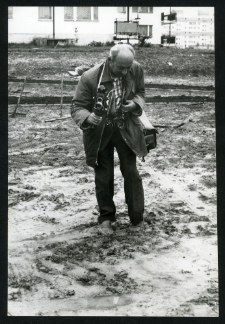 Jan Trembecki podczas pracy w terenie