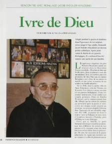 Rencontre avec Romuald Jacob Weksler-Waszkinel. Ivre de Dieu