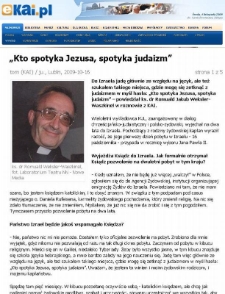 Kto spotyka Jezusa, spotyka judaizm