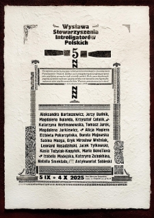 Afisz do wystawy Stowarzyszenia Introligator&oacute;w Polskich