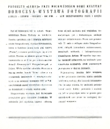 Fotoklub „Zamek" – Doroczna Wystawa Fotografii