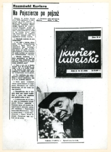 Na Pojezierze po pejzaż. Rozmowa z Tadeuszem Ptasińskim – Kurier Lubelski 27 II 1967 r., nr 30