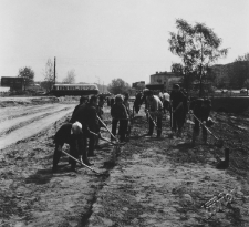 Praca w czynie społecznym przy budowie Trasy W-Z w Lublinie