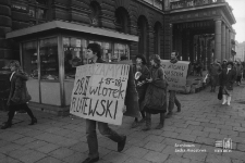 Krakowskie Przedmieście w Lublinie (Hotel Lublinianka) – manifestacja anty-atomowa