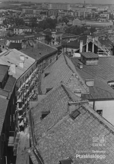 Widok z Bramy Krakowskiej w Lublinie &ndash; ulica Szambelańska