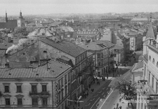 Widok z Bramy Krakowskiej w Lublinie &ndash; Krakowskie Przedmieście