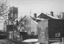 Ulica Podlaska w Lublinie &ndash; widok w stronę kościoła pw. św. Michała Archanioła