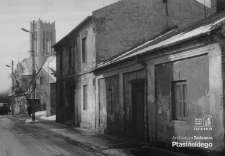 Ulica Podlaska w Lublinie &ndash; widok w stronę kościoła pw. św. Michała Archanioła