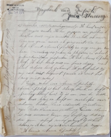 Pierwsza strona najstarszego zachowanego pamiętnika Leopolda Flama