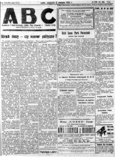 Strona z gazety "ABC : pismo codzienne : informuje wszystkich o wszystkiem", R. 5, nr 211 (213)