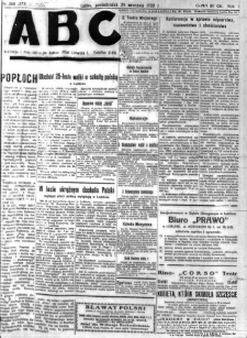 Strona z gazety "ABC : pismo codzienne : informuje wszystkich o wszystkiem", R. 5, nr 268 (273)