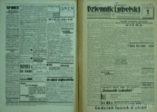 Strony z gazety "Dziennik Lubelski", R. 1, nr 1
