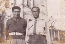 Artur Adler i Abram Adler podczas służby wojskowej w Polskich Siłach Zbrojnych na Zachodzie (Włochy)