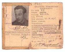 Wojskowe prawo jazdy Artura Adlera