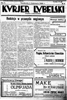 Strona z "Kurjera Lubelskiego", R. 10, nr 91