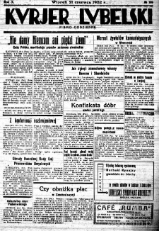 Strona z "Kurjera Lubelskiego", R. 10, nr 169