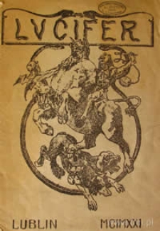 Lucifer : miesięcznik literacki R. 1, nr 1 (okładka)