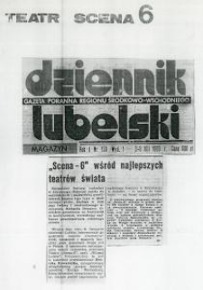 Informacja o wyjeździe Teatru Scena 6 na Festiwal Fringe w Edynburgu