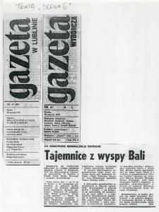 Informacje o udziale Teatru Scena 6 w XVI Reminiscencjach - Krak&oacute;w