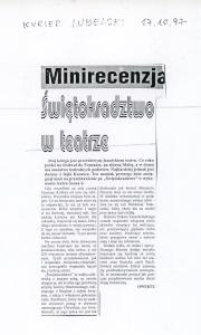 Recenzja z przedstawienia &bdquo;Świętokradztwo&rdquo; Teatru Scena 6