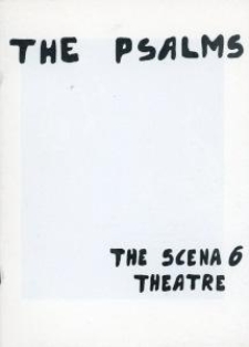 Folder w języku angielskim spektaklu &bdquo;Psalmy&rdquo; Teatru Scena 6