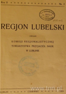 Strona z czasopisma "Regjon Lubelski"