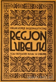 Okładka czasopisma "Regjon Lubelski"