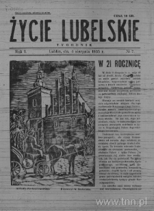 Życie Lubelskie - Tygodnik, R. 1 (1935), nr 7