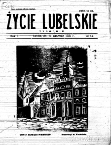 Życie Lubelskie - Tygodnik, R. 1 (1935), nr 14
