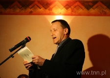 Mieczysław Wojtas podczas odczytywania fragmentu "Poematu o mieście Lublinie"
