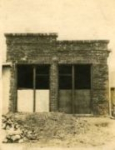 The unfinished house of Feliks Grzesiuk at Lubelska Street 140, the place where Jews were later hidden, Chełm August 23, 1938