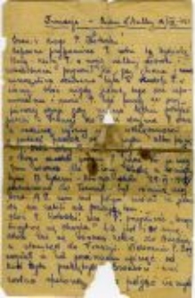 List od Henryki Szweryn do Jana Kotarskiego, ojca Alicji Kowalczyk, 13. sierpnia 1945 roku