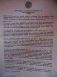 The document from the Yad Vashem Institute for Henryk Kozłowski. 3.02.2008