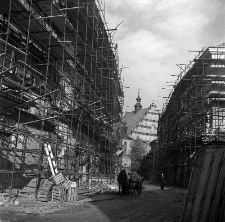 Ulica Złota w Lublinie podczas prac renowacyjnych