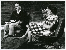 Anna Langfus w studiu Telewizji Francuskiej