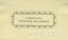 Ekslibris Wiesława Wolskiego