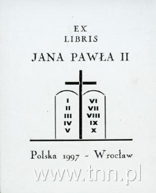 Ekslibris Jana Pawła II