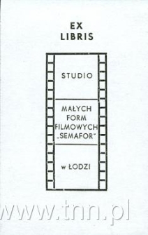 Ekslibris Studio Małych Form Filmowych "Semafor" w Łodzi
