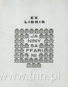 Ekslibris Janiny Saffarini