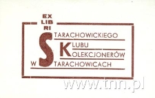 Ex Libris Starachowickiego Klubu Kolekcjonerów w Starachowicach